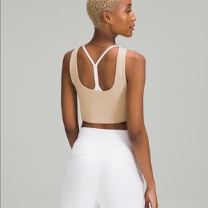 Lulu lemon LA front cut out crop tank